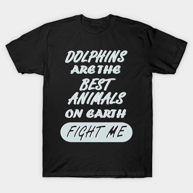 dolphins diving swimming sea mammal T-Shirt by FindYourFavouriteDesign